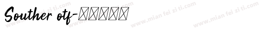 Souther otf字体转换